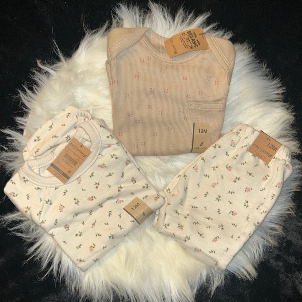 Easy- Peasy Baby Organic Cotton Pajama Set